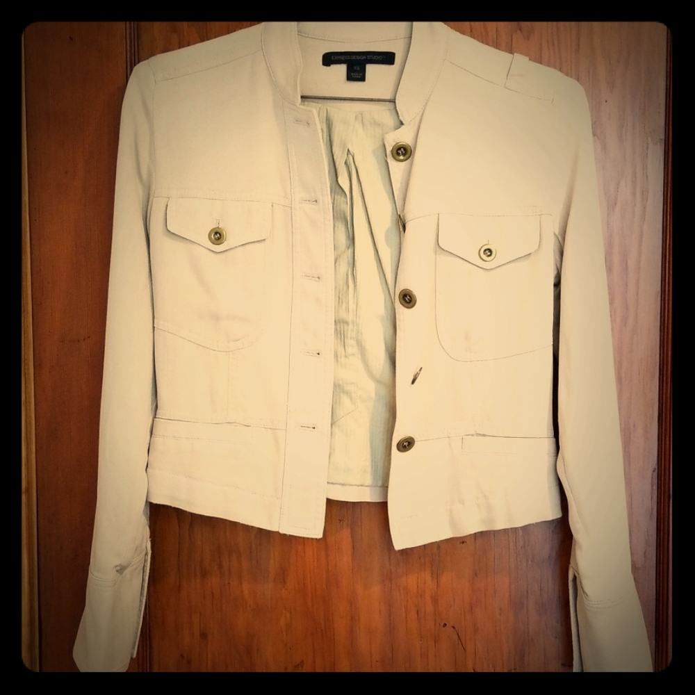 Cream Colored Soft Blazer